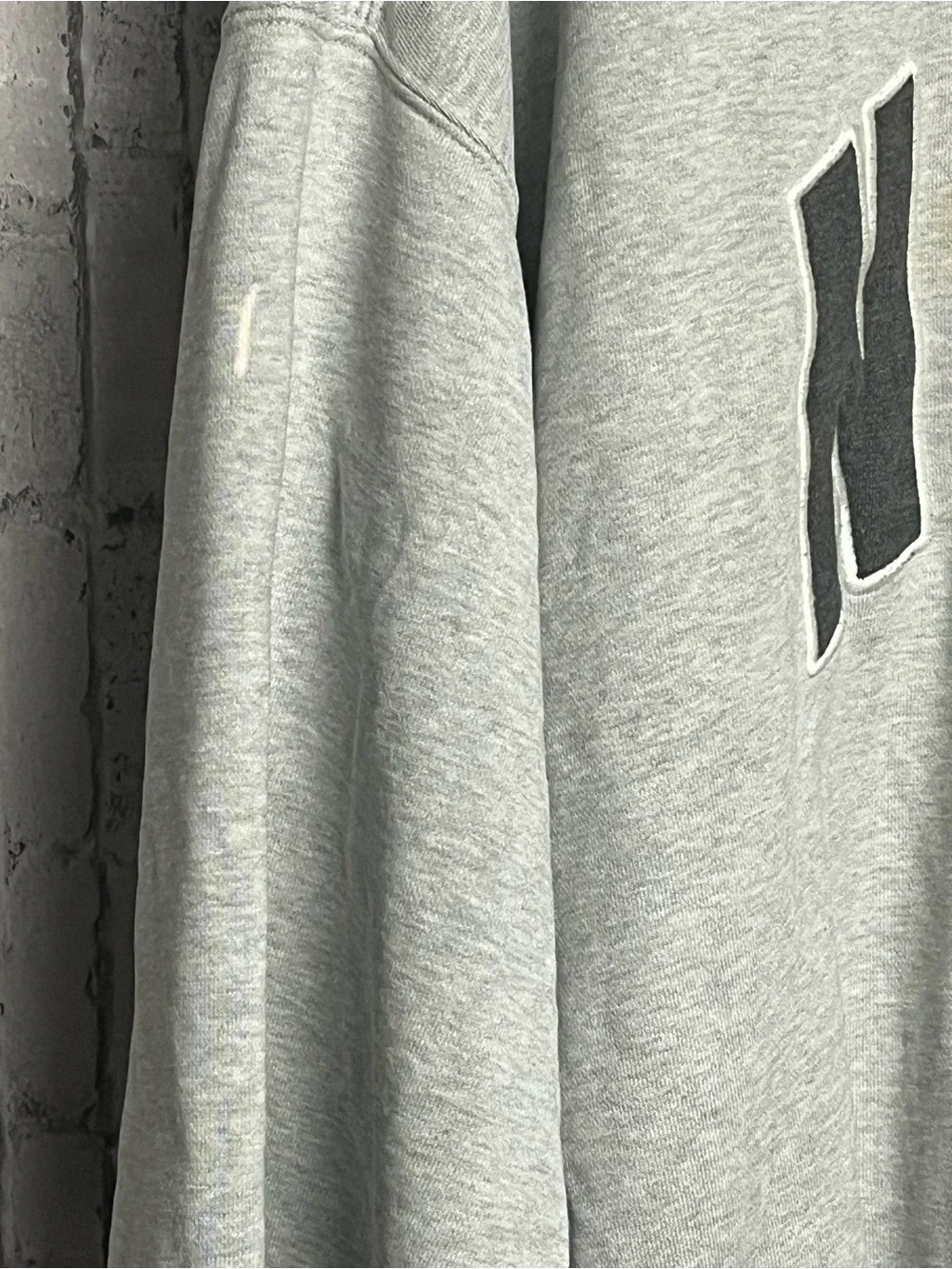 Vintage 90s Nike Arch Spell Out Sweatshirt XL Gray Center Swoosh